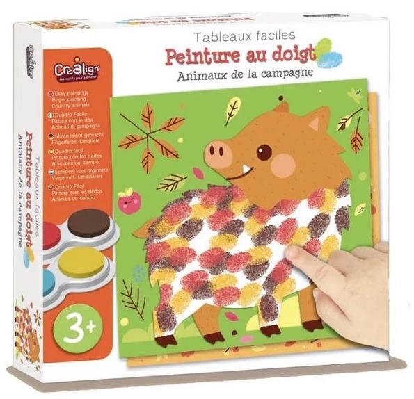 Peinture au doigt animaux de la campagne